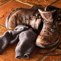 Image of cracked leather shoe repair